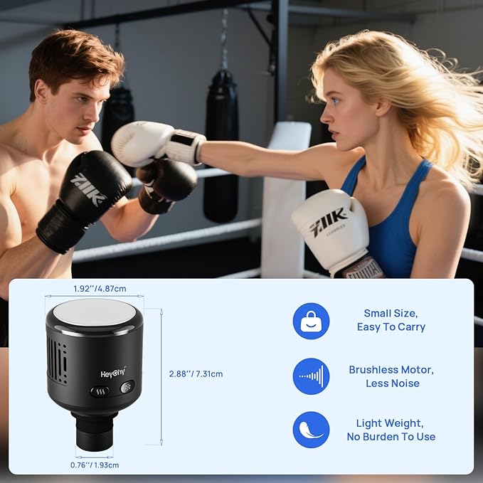 Massage Gun Head with Heat and Cold,Relief Muscle Pain Massage Gun Accessories,Deep Tissue Sports and Fitness Massager Heads,Rechargeable Massager Head,2025 Gifts for Man&Women