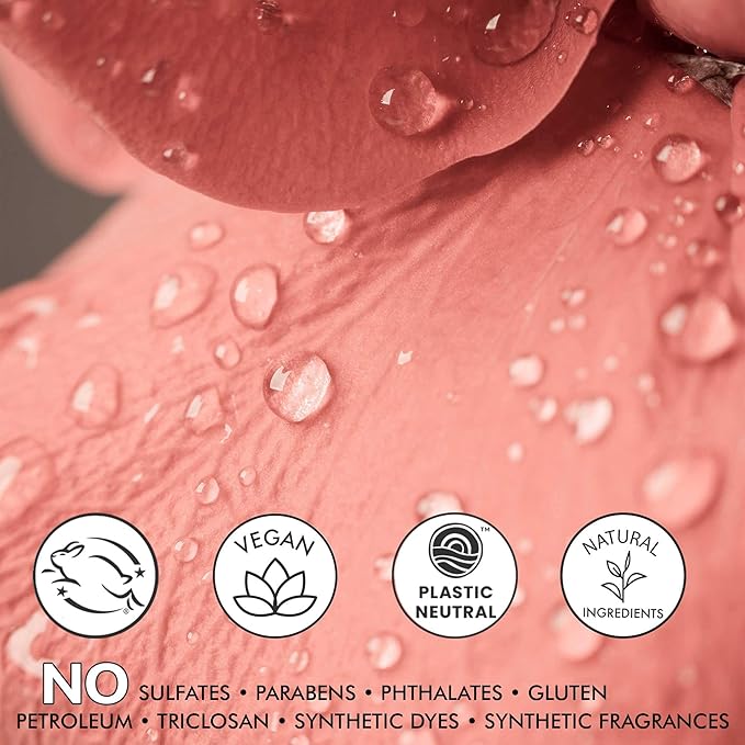 Rose Water Spray for Face - USA Made with Hydrating Natural & Organic Ingredients for Glowing Skin, Alcohol-Free Rosewater Toner Mist with Witch Hazel & Glycerin for Dry and Sensitive Skin