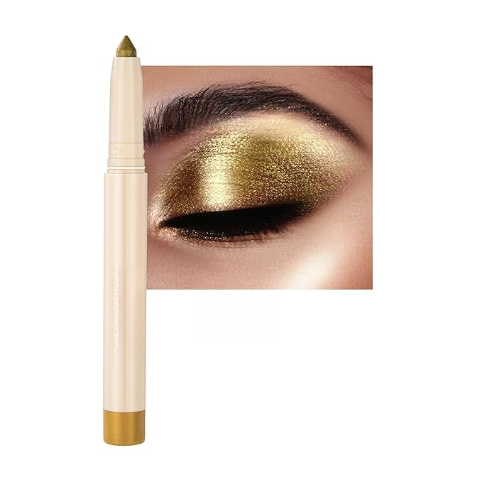 Waterproof Creamy Eyeshadow Stick Eyeliner Eye Shadow Applicator Stick Shimmer & Matte Finish Metallic