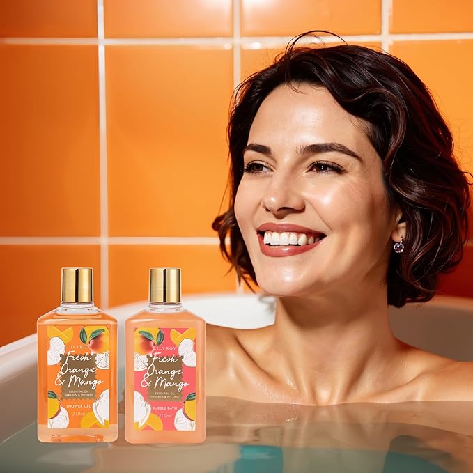 Mothers Day Gifts for Mom - 23-Piece Bath & Body Gift Basket Set for Women, Bath Gift Set, Spa Gift Basket Set with Bath Bomb & More | Christmas Valentine's Birthday Gifts, All Occasion Present