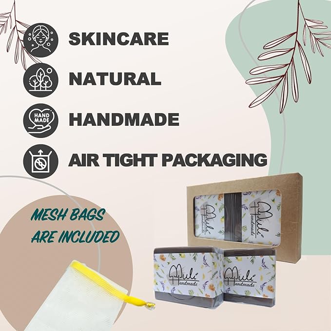 Natural Handemade Bar Soap for Men and Women with Essential oils, Scented Bar Soaps for Bath, Fragrance Regular Use Gift Set (Pack of 2) Comfrey