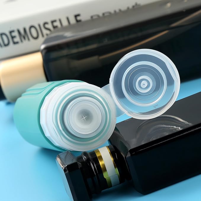 16 Pack Travel Bottles for Toiletries, TSA Approved Silicone Travel Containers jar for Toiletries, Leak Proof Refillable Liqus Shampoo And Conditioner Traveler Essentials toiletry Bottles