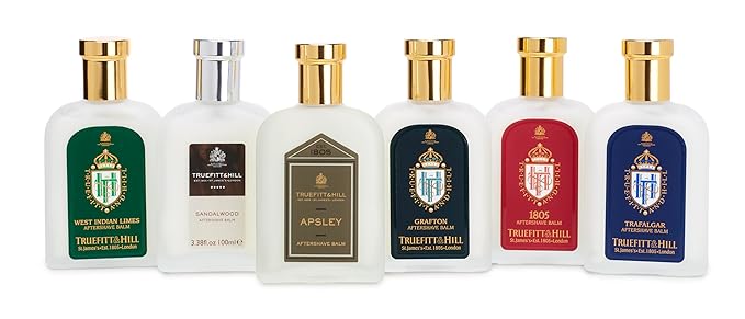 Truefitt & Hill Luxury Aftershave Balm - Grafton - Premium Soothing Moisturizer with Aloe Vera Extract - Ideal for Sensitive Skin, Razor Burn Relief, and a Silky Smooth Finish - 3.38 oz.