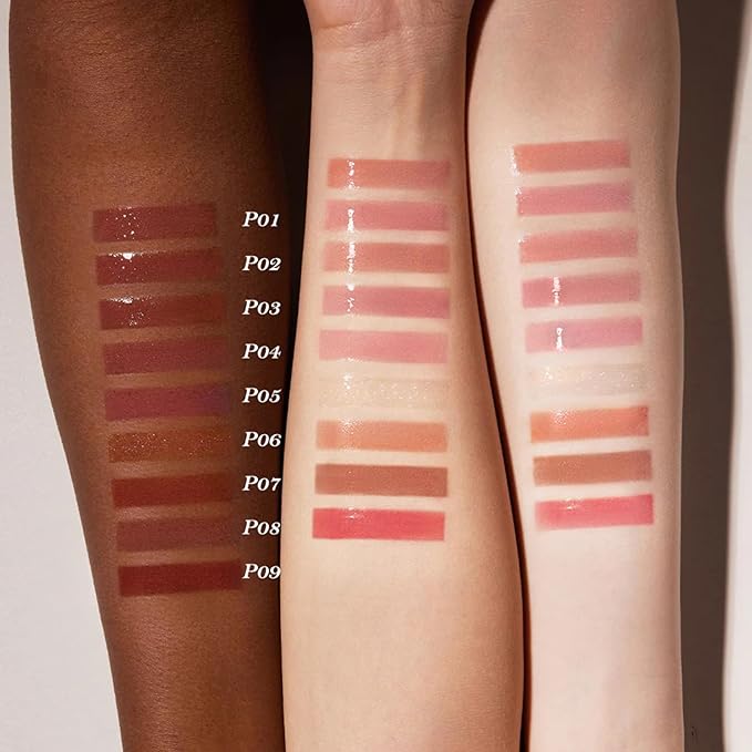 Flower Knows Shell's Jewel Nourishing Lip Glaze,Hydrating Lip Gloss with Hyaluronic,Moisturizing Plumping Oil,Non-Sticky Formula,0.16 fl.oz(P08 Coconut Latte)