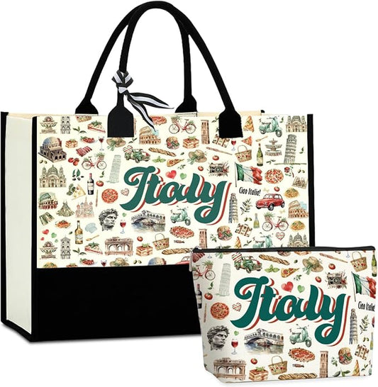Seattle Italy Chicago New York Las Vegas Paris Gifts for Women Canvas Tote Bag Mother's Day Gifts for Women