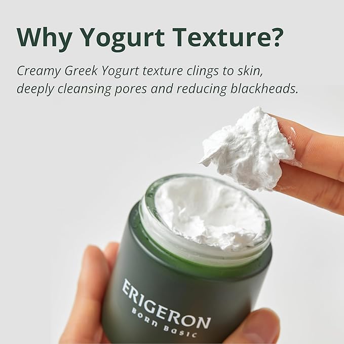 Heartleaf Facial Cleanser, Face Mask, Greek Yogurt Cleanser, Soothing, Deep Pore Scrubber & Face Wash with Green Tea, Blackhead Remover, Korean Skin Care (3.38 fl.oz.)