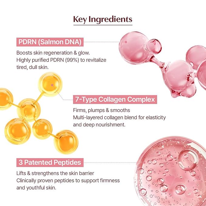 CELORABY Collagen PDRN Bubble Serum with Concentrated Marine Collagen Glass Skin Korean Ampoule Elasticity Booster Peptides Quick Mask Deep Hydration