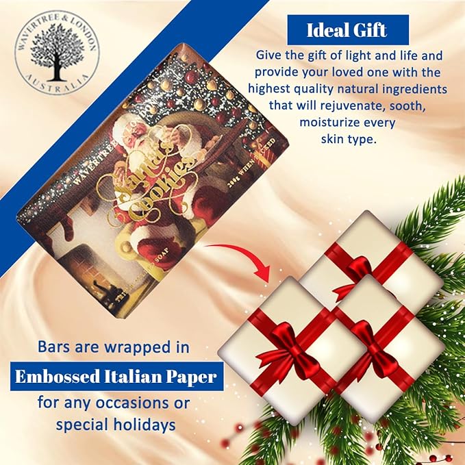 Wavertree & London Prosecco Scented Natural Soap (2 Bars), 7oz Moisturizing French Triple Milled Soap Bars enriched with shea butter - Pure Plant Based Bath & Body Bars for All Skin Types