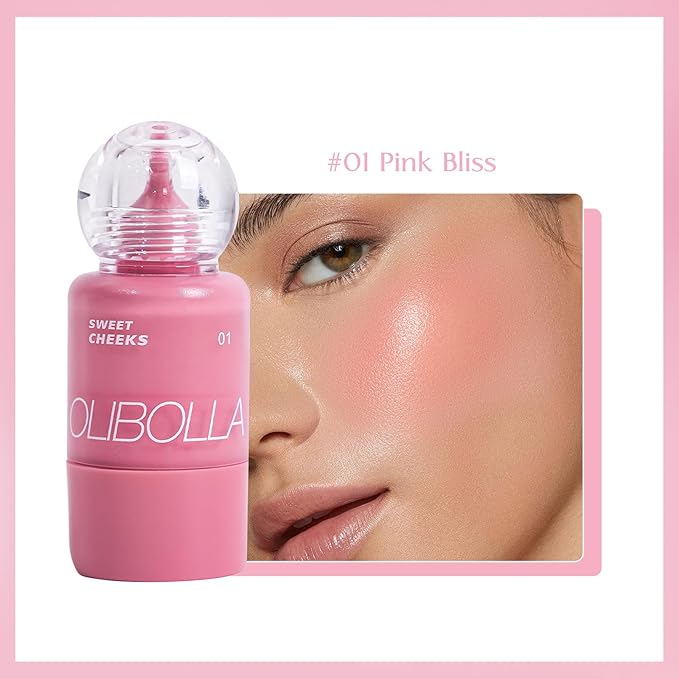 Liquid Blush, High Pigment, Buildable, Lightweight, for Radiant & Flushed & Dewy Cheeks, Long-lasting, Hydrating Cream Blush, For Dry Skin, 0.31 fl.oz