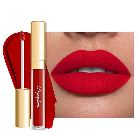 Red Lipstick Matte for Women Superstay Long Lasting Lipstick Smudgeproof Liquid Lipsticks Cruelty Free Lip Makeup (DM29 Flamingo)