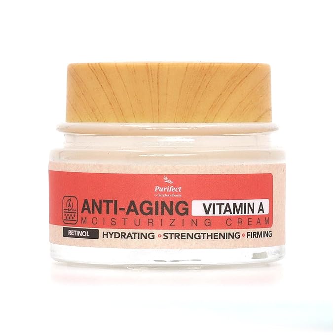 Purifect Vitamin A Retinol Moisturizer – Anti-Aging Hydrating Facial Cream with Collagen & Antioxidants – Lightweight, Non-Greasy, Made in USA, 1.7 fl oz