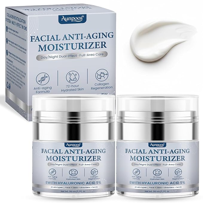 Collagen Cream for Face With Retinol and Collagen Used for Moisturizer Firming Anti Wrinkle Collagen Anti Wrinkle Day Night Creamfor Face Used for Women and Men 2Pack 1.7 Fl Oz