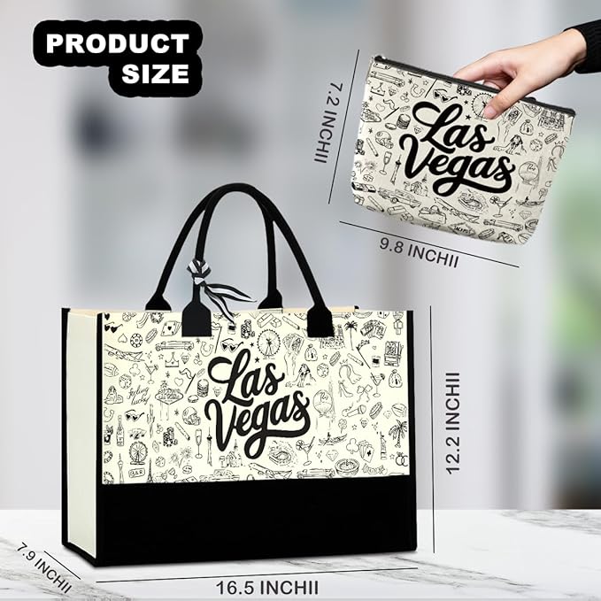 Seattle Italy Chicago New York Las Vegas Paris Gifts for Women Canvas Tote Bag Mother's Day Gifts for Women