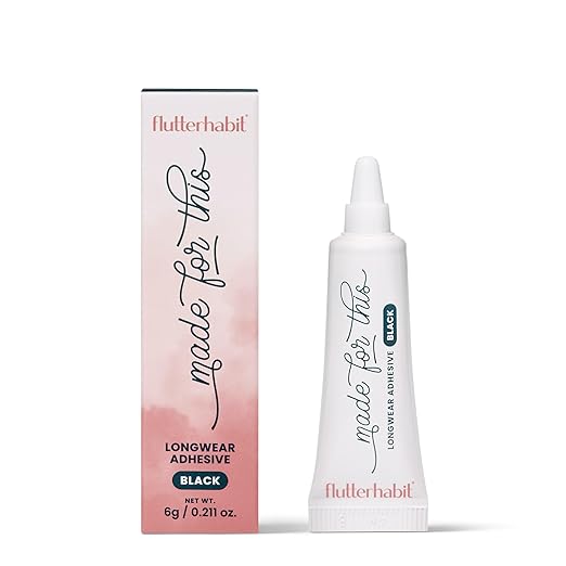 Made for This Eyelash Extension Adhesive - All-Day Hold Lash Cluster Glue for Effortless, Long-Lasting, Stunning Lashes - All-in-One Lash Glue (Black)