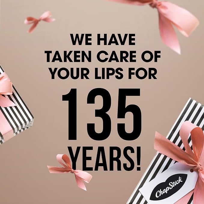 ChapStick Lip Moisturizer, Classic Strawberry 3-Packs (12 Sets/36 Tubes) – Bulk Lip Balm, Fruity & Sweet, 0.15 Oz Ea