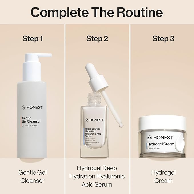 Honest Beauty Refill Pod for Full Size Hydrogel Cream | Lightweight, Moisturizing Water Cream | Gentle for Sensitive Skin, Fragrance Free, Vegan | 1.7 fl oz