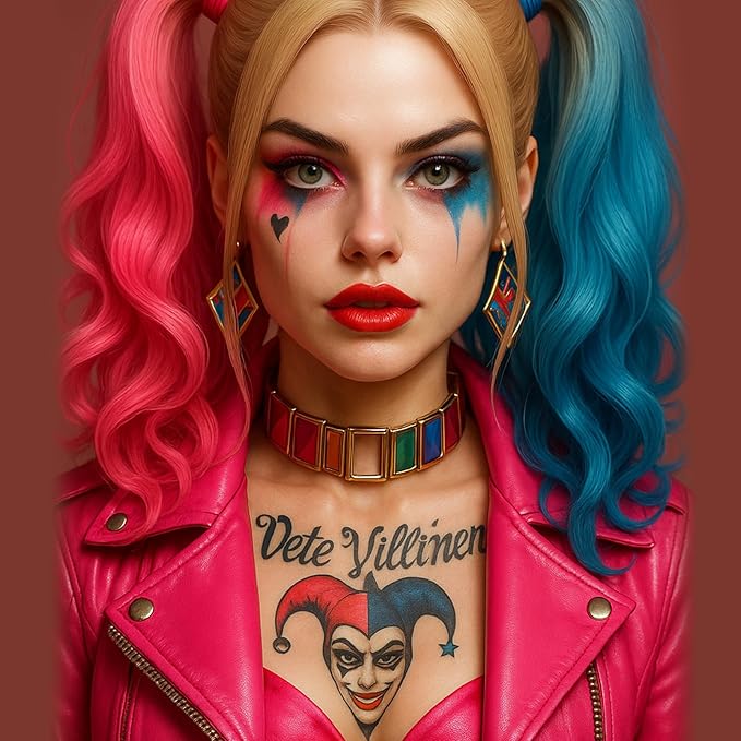 BADCOLOR 3PCS Red Black Royal Blue Face Body Paint Stick Makeup for Skull Vampire Clown Joker SFX Cosplay & Dress Up, Full-Coverage Halloween Facepaint Makeup Kit