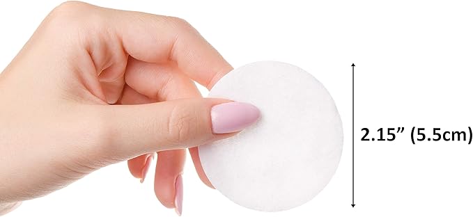 Cliganic Premium Cotton Rounds for Face (Bulk 1200 Count) Makeup Remover Pads, Hypoallergenic, Lint-Free | 100% Pure Cotton