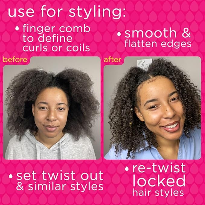 Moisture Burst System for Tight Curls & Coils, Hydrates & Nourishes Dry, Damaged Hair & Scalp, Infuses LASTING MOISTURE & Softness, Detangles, Supports Growth, Reduces Itch & Flakes, 8 Fl Oz