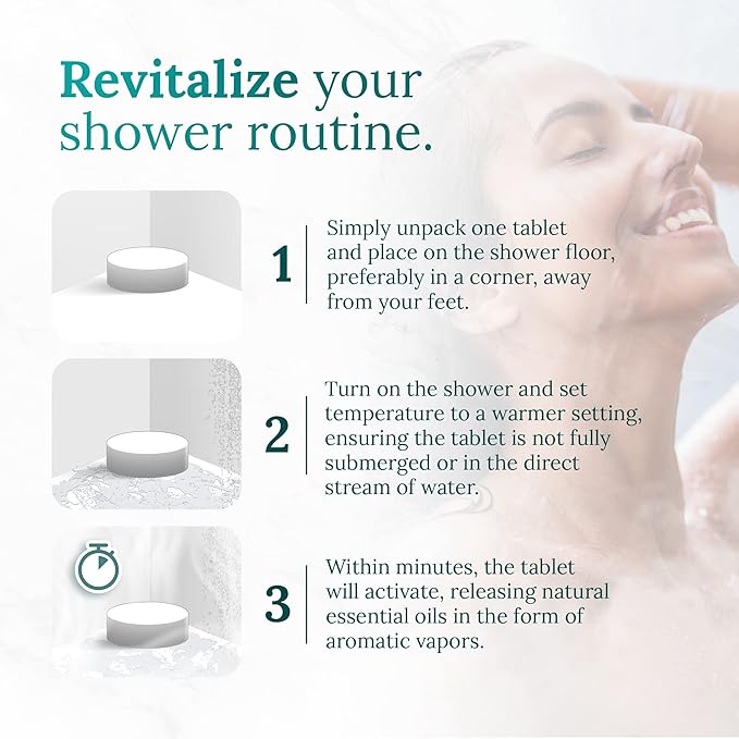 Aromatherapy Shower Steamers (15-Pack) Relax - Lavender Scented Vapor Tabs for Self-Care, Aromatic Shower Bath Bombs, Natural Essential Oils for Women & Men