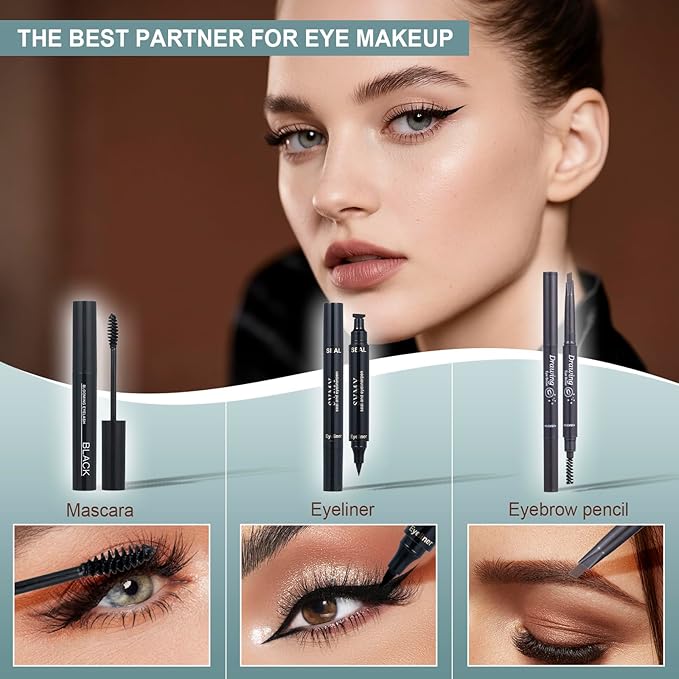 All in One Makeup Kit for Women Full Kit, Makeup Gift Set for Girls & Teen, Travel Makeup Set, Professional Makeup Kit Includes lash Clusters Kit Eyeshadow Lipstick Brow Pencil Eyeliner Brush Set