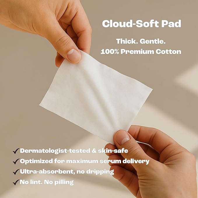 Hydracalm & Aquafresh Facial Cleansing Pads – 80 Individually Wrapped Face Wipes for Travel, Gym & On-the-Go Skincare | Hydrating + Oil-Control Cotton Pads for All Skin Types