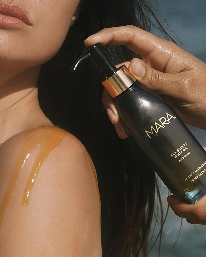 MARA - Sea Sculpt Body Oil for Firmness & Cellulite with Algae + Moringa | Proprietary Plankton Actives to Smooth, Tone, Firm + Hydrate Skin, For All Skin Types (4 fl oz | 120 ml)