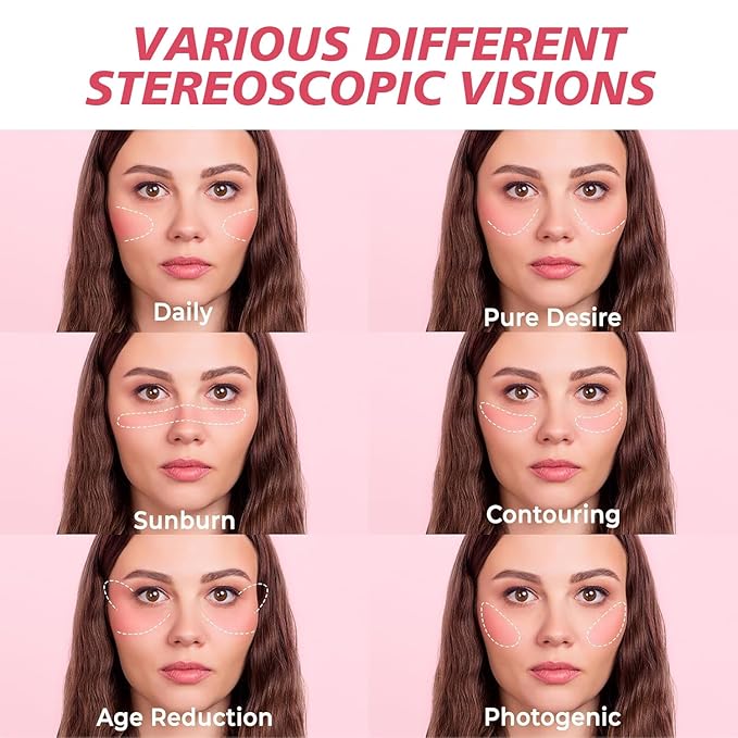 Blush Palette – Long-Lasting Waterproof Powder Blush, Natural Matte & Buildable Color, Smooth Blendable Finish for All Skin Tones, Ideal for Daily Makeup(01 STRAWBERRY MILK)