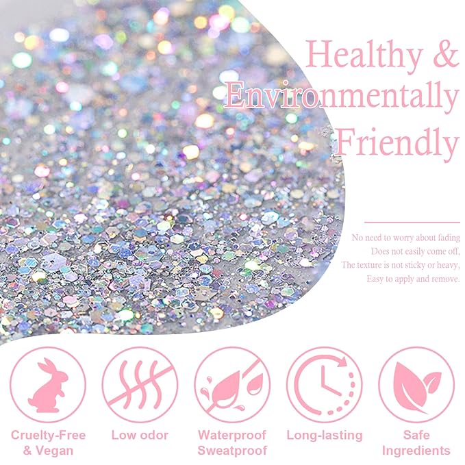 Glitter Eyeshadow Palette, 24 Colors Highly Pressed Pigmented Metallic Shimmer Sparkly Glitter Eyeshadow Makeup Pallet Palettes,Pink Blue Green Red Gold Purple Long Lasting Waterproof (24pcsA)