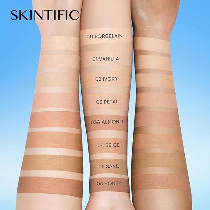 Velvet Matte Cushion Foundation Blue Ultra Cover Powder Foundation Oil-Control Waterproof BB Cushion Makeup CC Cream (00 PORCELAIN)