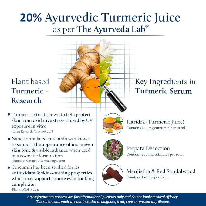 Blue Nectar Turmeric Facial Oil for Even Skin | Plant Based Skin Glow | Tan Removal Face Serum for Women & Men (16 Herbs,1 Fl Oz)