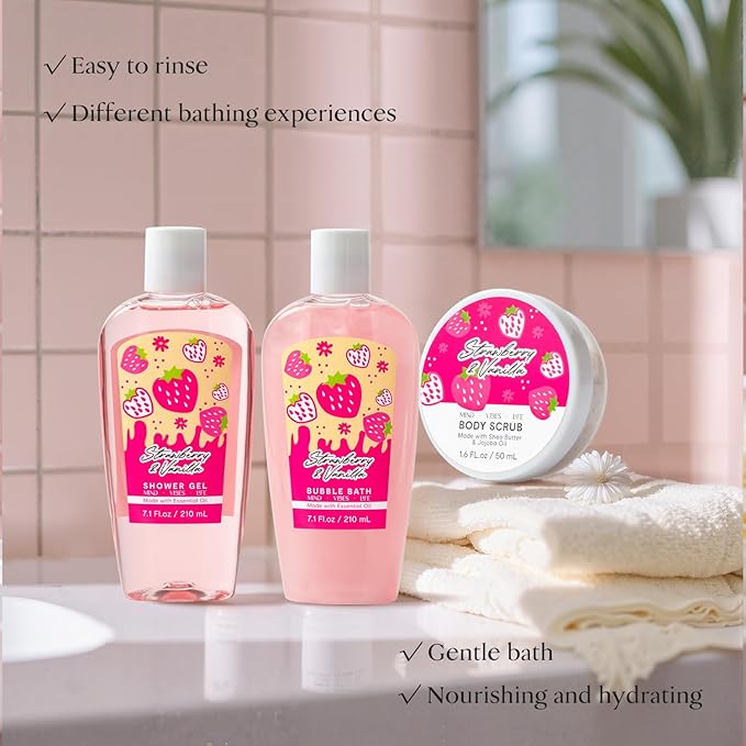 Spa kit for Women, Unique Birthday Gifts for Women, Bath Sets for Girl Gift for Teen Girls Tote Bag, 13pc spa gift baskets for girls beauty Bag bath products for Daughter, Girlfriend Mother's Day