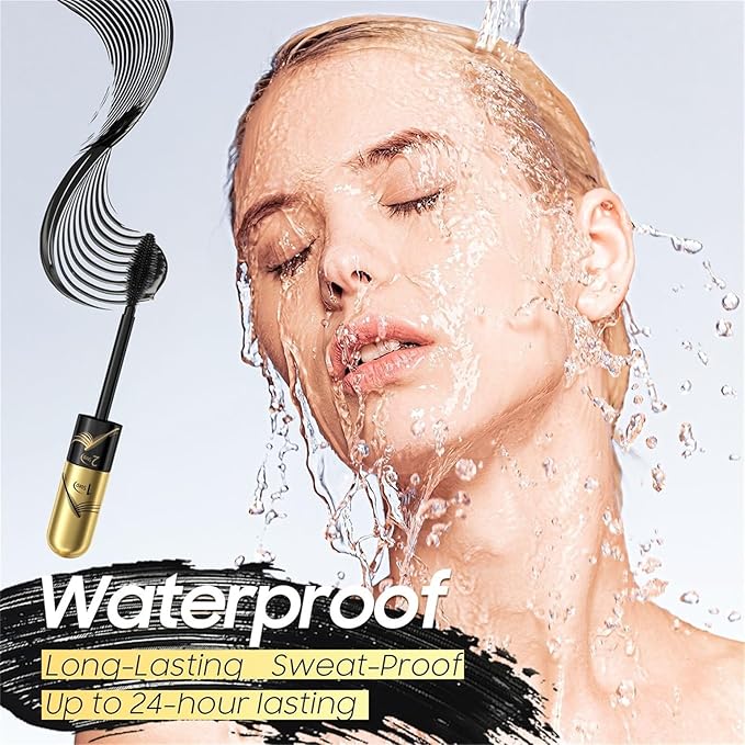 Tubing Mascara Instant Extensions, Black 2-1 Defining and Lengthening Mascara for Dramatic Lashes, Vegan & Cruelty | No Flaking and No Clumping (Pack of 1)