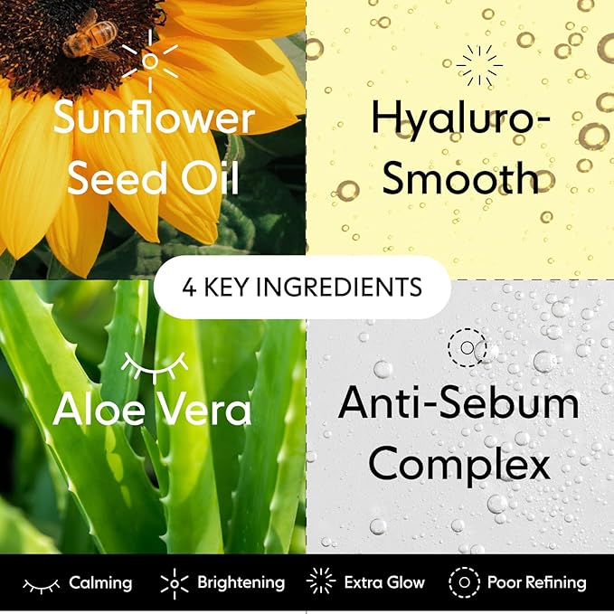 LOOPS DOUBLE TAKE - Glow Hydrogel Korean Face Mask - Calms & Soothes Skin’s Surface - Helps Refine Pores Glowing and Luminous - For All Skin Types - 5 pc