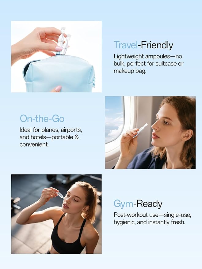 WNP 3% 4D Hyaluronic Acid Serum Ultra Hydrating Serum Smoother Skin|Pre-makeup SkinCare|Anti-Aging serum for face Single-Use Vials Skincare for Dry&Sensitive skin(1.2 ml)*30