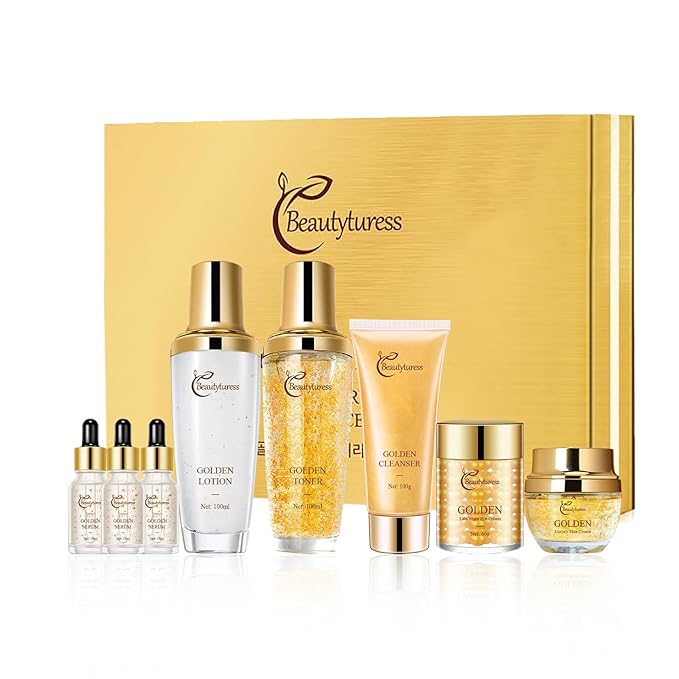 Snail Mucin Facial Skincare Kit for Women, Suitable for All Skin Types - Deep Moisturizing & Nourishing with Collagen, Ideal Christmas Gift - Anti-aging Skin Care Set