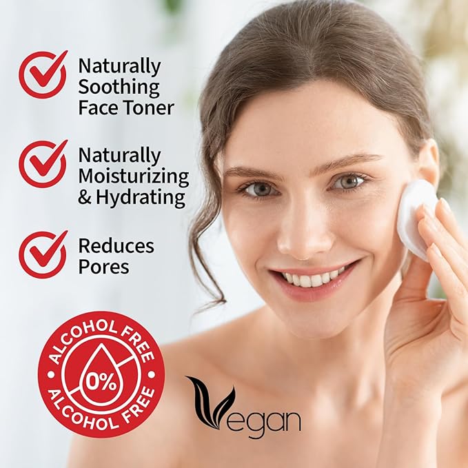 ForPro Premium Witch Hazel Toner, Alcohol-Free, Naturally Soothe, Tone & Hydrate Skin, Vegan, Fragrance-Free, 32 Fl Oz (Pack of 4)