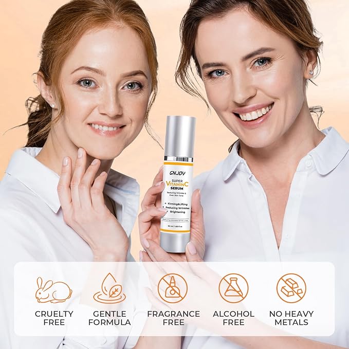 Vitamin C Serum for Face | 84% Super C Serum for Women Over 70, with Vitamin C Hyaluronic Acid Caffeine for Mature Skin All-In-One Hydrate, Repair, Firm, Lift, Smooth Fine Lines - 50ml