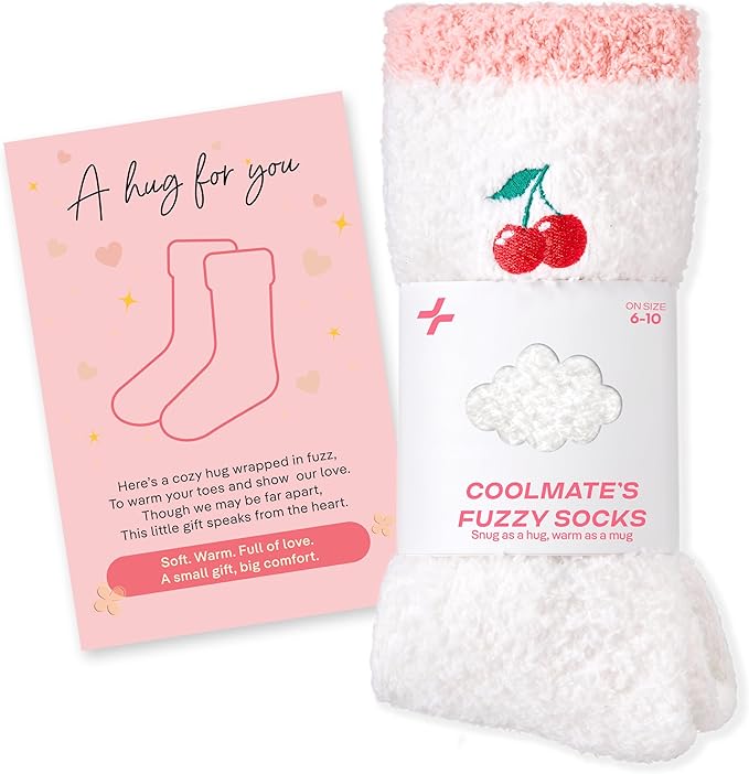 CoolMate GLOBAL Fuzzy Socks for Women Gift Box, Cozy, Soft, Comfy & Cloud-Like Socks, Plush, Durable for Spa, Home