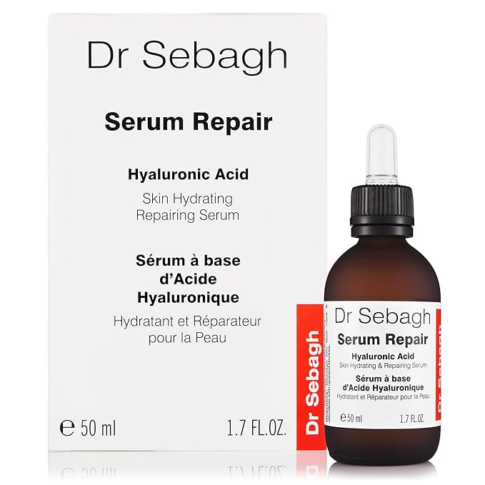 Dr Sebagh Serum Repair (1.7 fl oz) | Award-Winning Hyaluronic Acid Facial Hydrator | Anti Aging & Wrinkle | Skin Moisturizing & Repairing Formula | Collagen Boosting Youthful Glow For Women & Men