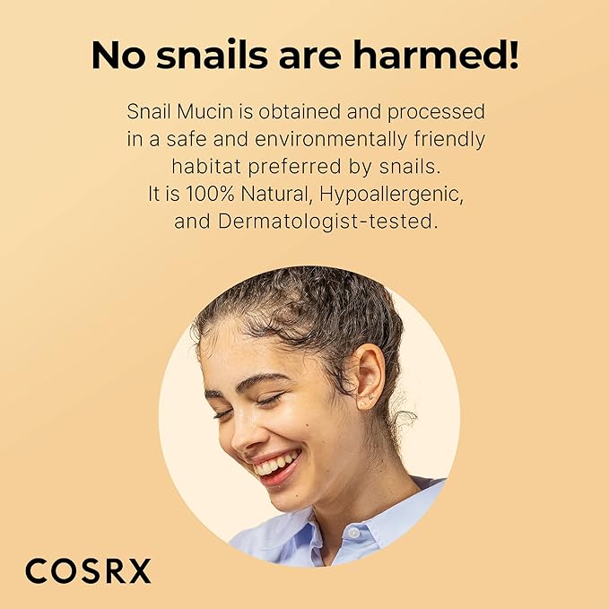 COSRX Glazed Donut Look- Snail Mucin 92% Daily Repair Moisturizer with Snail Mucin Sheet Mask (Pack of 10), Hydrating Serum for Face with Snail Secretion Filtrate for Dark Spots and Fine Lines