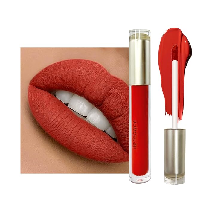 Rose Red Liquid Lipstick, LongLasting, Smudge Proof, Transfer Resistant Lip Color,Waterproof, Non-Transfer Formula (Enigma Edge)
