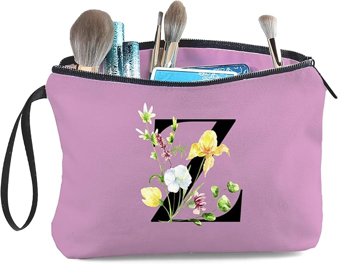 Birthday Friendship Bridesmaid Team Gifts for Employees Women Mom Girl Daughter Teenage Personalized Make up Cosmetic Bag Travel with Mirror Mothers Day Christmas Graduation Z