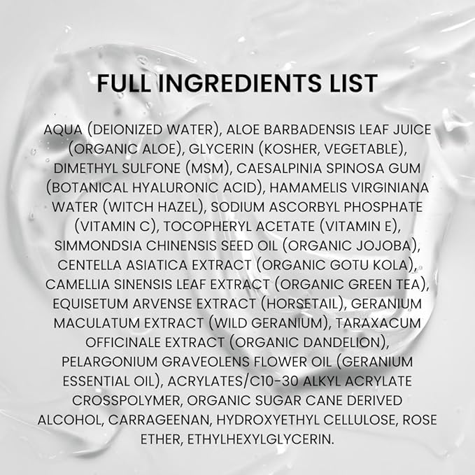 Pure Hyaluronic Acid Serum for Face with Vitamin C, Vitamin E and Green Tea, Plant-Powered Anti-Aging Hydrating Serum, Best for Firming, Repairing, Moisturizing, Plumping Fine Lines, 1 fl oz