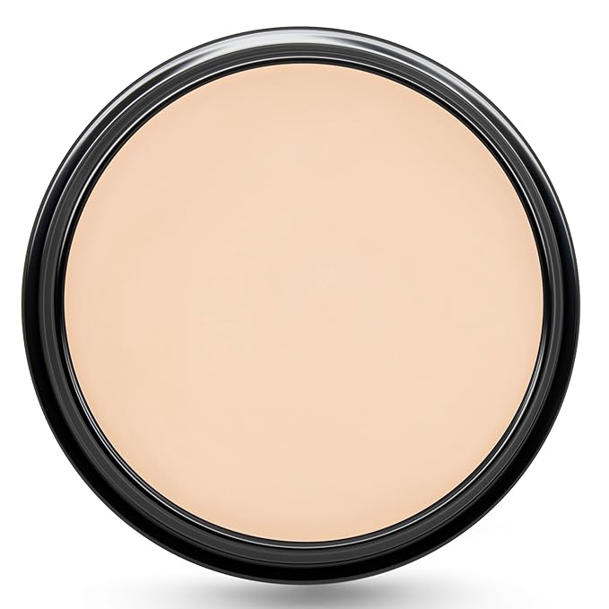 Graftobian HD Glamour Crème Foundation 1/2oz, Weightless Full Coverage Makeup, 65 Inclusive Shades, For All Skin Types, Natural or Full-Glam Looks, For Professionals and Beginners (Pale Blossom)
