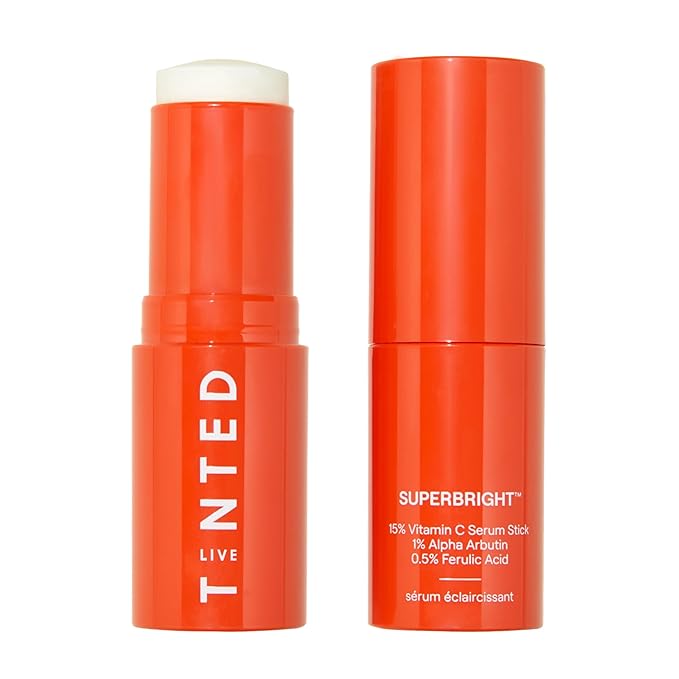 Live Tinted Superbright 15% Vitamin C Face Serum Stick - Balm to Serum Stick - Brightens Uneven Skin Tone & Texture, Targets Fine Lines & Wrinkles, 0.5 oz / 15g