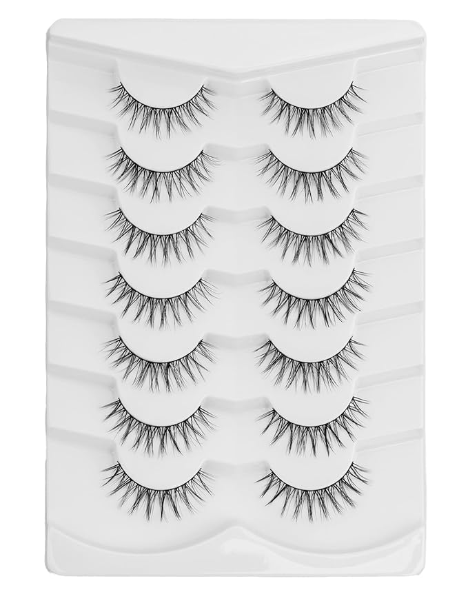 Onlyall Wispy Lashes Natural Flared False Eyelashes Fake Lashes DK68
