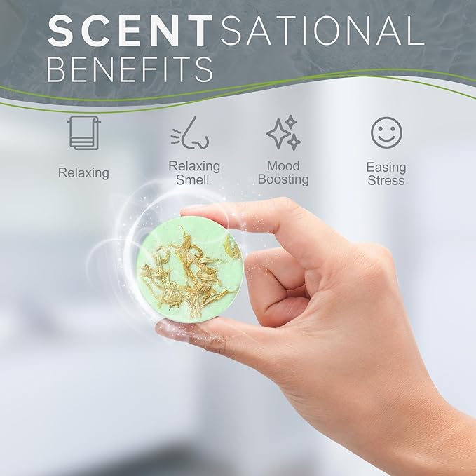 Aromatherapy Shower Steamers Birthday Day Gifts Rosemary - Swcandy 8 Pcs Bath Bombs Birthday Gifts for Women, Shower Bombs with Essential Oils, Relaxation Home SPA for Women Who Has Everything