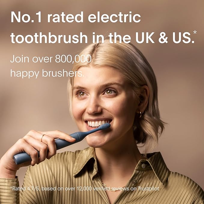 SURI 1.0 Sonic Electric Toothbrush with UV Cleaning Travel Case | 1 Month+ Battery | Designed in California | Electric Toothbrush for Adults | Travel Toothbrushes | Tooth Brush | Blue
