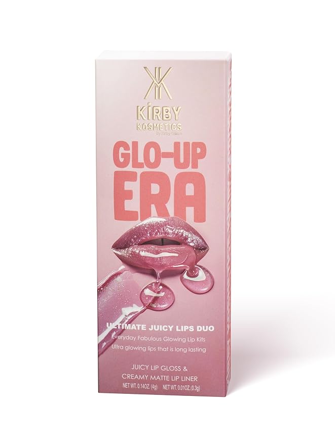 Lip Kit Duo – Glo-up Era - TikTok-Viral Precision Liner & Glossy Liquid Lipstick, Clean 2-Step Set with Hydrating Long-Wear Color – Bold Inclusive Beauty for Everyday Konfidence